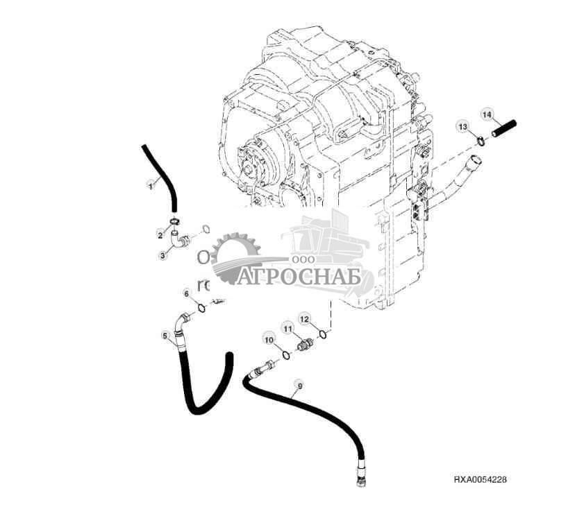 AXLE LUBE LINES (PST) 